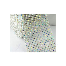 Load image into Gallery viewer, Luxury Crystal Diamante Cake Trim | Couture Wedding Cake Banding with Glass Crystals (1 Yard)