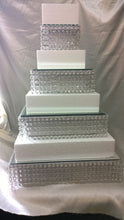 Load image into Gallery viewer, Crystal Effect Tiered Cake Stand with LED Lights