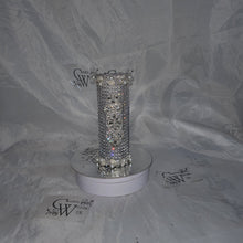 Load image into Gallery viewer, Bling Bouquet Holder, rhinestone crystal Diamonte holder, Rhinestone & pearl Wedding Bouquet Holder , Glam Bling Bouquet Holders
