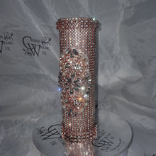 Load image into Gallery viewer, Bling Bouquet Holder, rhinestone crystal Diamonte holder, Rhinestone & pearl Wedding Bouquet Holder , Glam Bling Bouquet Holders