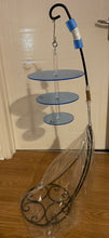 Load image into Gallery viewer, METAL CAKE HANGER stand and suspended cake plate kit.