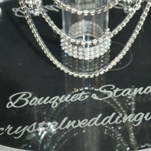 Load image into Gallery viewer, Puddle shaped Acrylic display stand, Personalised Bouquet stand holder - by Crystal wedding uk