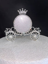 Load image into Gallery viewer, Carriage Cake topper - Swarovski crystal elements - Quincinera FAIRYTALE Princess carriage design, Cake decoration by Crystal wedding uk