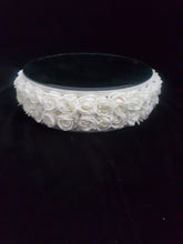 Load image into Gallery viewer, Rose cake stand with mirror top by Crystal wedding uk