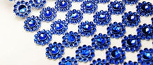 Load image into Gallery viewer, Diamante & flower design Cake Trim 1 metre by Crystal wedding uk