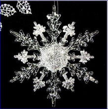 Load image into Gallery viewer, Snowflake hanging bouquet, Winter wedding accessory by Crystal wedding uk