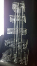Load image into Gallery viewer, Crystal CupCake Stand Tower 3 to 8 Tiers by Crystal wedding uk