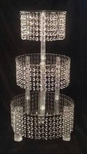 Load image into Gallery viewer, Crystal CupCake Stand Tower 3 to 8 Tiers by Crystal wedding uk