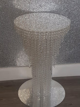Load image into Gallery viewer, Set of 3 cake stands Floor table plus 2 dividers , chandelier style Table - with Led by Crystal wedding uk