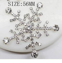 Load image into Gallery viewer, Crystal Snowflake Boutonniere - rhinestone Boutonniere for a Winter Wedding - Christmas Wedding corsage by Crystal wedding uk