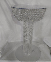 Load image into Gallery viewer, Acrylic Cake Stand table, Chandelier style floor standing cake platform. + led by Crystal wedding uk