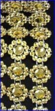Load image into Gallery viewer, Diamante & flower design Cake Trim 1 metre by Crystal wedding uk