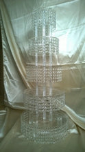 Load image into Gallery viewer, Crystal CupCake Stand Tower 3 to 8 Tiers by Crystal wedding uk