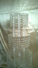 Load image into Gallery viewer, Crystal CupCake Stand Tower 3 to 8 Tiers by Crystal wedding uk