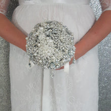Load image into Gallery viewer, Brooch bouquet, jewel bouquet, Full jeweled bouquets. by Crystal wedding uk