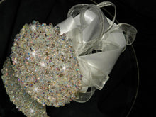 Load image into Gallery viewer, Crystal bouquet, Brides wire bead jewel bouquet. rose gold. silver or Gold by Crystal wedding uk