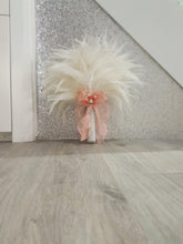 Load image into Gallery viewer, Brides Feather bouquet, Great Gatsby wedding style -ANY COLOUR by Crystal wedding uk