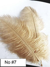 Load image into Gallery viewer, Set of 6 Feather Fan bouquets, Ostrich feathers,Great Gatsby wedding style 1920's - any colour as custom made by Crystal wedding uk
