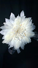 Load image into Gallery viewer, Feather Crystal Bridal Bouquet: Gatsby Wedding, Bridesmaid Bouquet