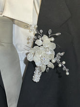 Load image into Gallery viewer, Luxury Ivory Rose Bridal Keepsake Bouquet – Handmade Heirloom Wedding Bouquet: