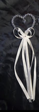 Load image into Gallery viewer, Crystal heart flower girl wand 1pc made to order by crystal wedding Uk