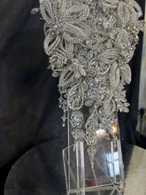 Load image into Gallery viewer, Sparkly Silver Brooch Bouquet, Crystal Rhinestone Wedding Flowers