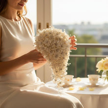 Load image into Gallery viewer, Ivory Pearl & Crystal Bridal Bouquet: Rhinestone Wedding Flowers