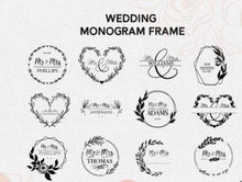 Load image into Gallery viewer, Personalised Engraved Wood Slice, Rustic Wedding Cake Stand