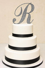 Load image into Gallery viewer, Swarovski Crystal Letter Cake Topper:Bling Wedding Decoration