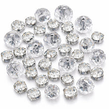 Load image into Gallery viewer, Swarovski Crystal Wedding BouquetClear/silver beads- Gold/Silver