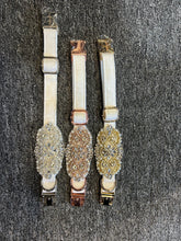 Load image into Gallery viewer, Personalised Luxury Velvet Dog Collar: Silver Rhinestones & Pearls, Wedding Pet Collar