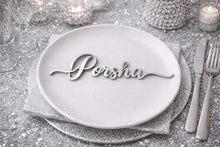 Load image into Gallery viewer, Personalized Name Place Setting - Acrylic Name Tag, Wedding Guest Name Card , Event table Place Card