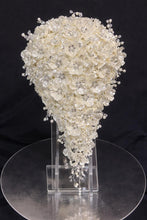 Load image into Gallery viewer, Ivory Pearl & Crystal Bridal Bouquet Rhinestone Wedding bouquet Silver brides Flowers