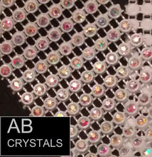 Load image into Gallery viewer, Luxury Crystal Diamante Cake Trim | Couture Wedding Cake Banding with Glass Crystals (1 Yard)