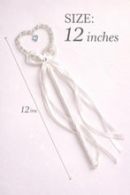 Load image into Gallery viewer, Crystal Heart Wand Wedding Accessory – Pearl & Rhinestone Heart Wand for Flower Girl, Bridesmaid Gift, Fairytale Wedding Keepsake