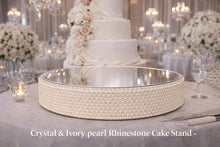 Load image into Gallery viewer, Crystal Rhinestone Cake Stand – Luxury Dessert Display