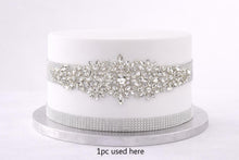 Load image into Gallery viewer, Crystal Rhinestone Cake Brooch: Silver, Gold, or Rose Gold Decoration