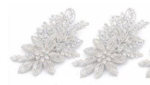 Load image into Gallery viewer, Crystal FLOWER Rhinestone Cake Brooch: Silver Wedding Cake Jewelry