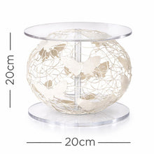 Load image into Gallery viewer, Butterfly Cake Separator: Light-Up Sphere, Wedding Cake Display cake divider light up wedding cake display