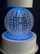 Load image into Gallery viewer, Round cake separator sphere crystal cake divider light up wedding cake display