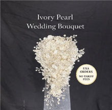 Load image into Gallery viewer, Ivory Pearl & Crystal Bridal Bouquet: Rhinestone Wedding Flowers