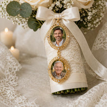 Load image into Gallery viewer, Personalized Bridal Bouquet Memorial Charm Wedding Keepsake Brooch Memorial Gift Memory locket