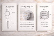 Load image into Gallery viewer, Custom Velvet Ring Box White , Wedding Ring Box, Triple Slot Ring Box, Double Slot, Personalized wedding ring holder