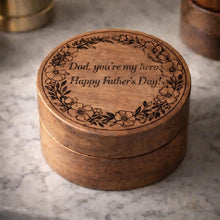 Load image into Gallery viewer, Personalised Wooden Ring Box, Engraved Proposal Ring Box, Custom Walnut Wedding Ring Holder, Luxury Engagement Ring Box