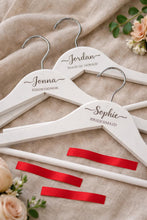 Load image into Gallery viewer, Personalised Hangers/Engraved Hangers Bride & Bridesmaid/Wedding Gift/Personalized Bridal Dress Hanger/Wedding Hanger/ Wedding favors/Hanger