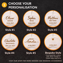Load image into Gallery viewer, Personalised Hangers/Engraved Hangers Bride & Bridesmaid/Wedding Gift/Personalized Bridal Dress Hanger/Wedding Hanger/ Wedding favors/Hanger