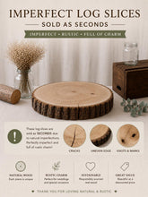 Load image into Gallery viewer, Personalised Log Slice Cake Stand — Seconds / Imperfect Quality Discounted Option