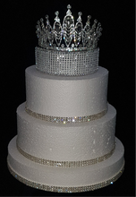 Load image into Gallery viewer, Tiara cake topper ,Princess tiara, cake topper, Quinceanera, princess birthday cake topper by Crystal wedding uk
