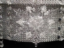 Load image into Gallery viewer, Snowflake WEDDING Cake Stand Diamante cake stand for a Winter wedding by Crystal wedding uk
