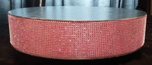 Load image into Gallery viewer, Blush Pink Diamante Rhinestone effect cake stand round or square all sizes
